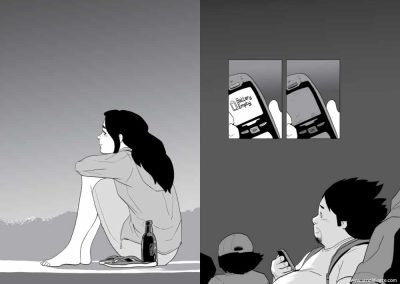 Halina Filipina by Arnold Arre - Waiting for a Text
